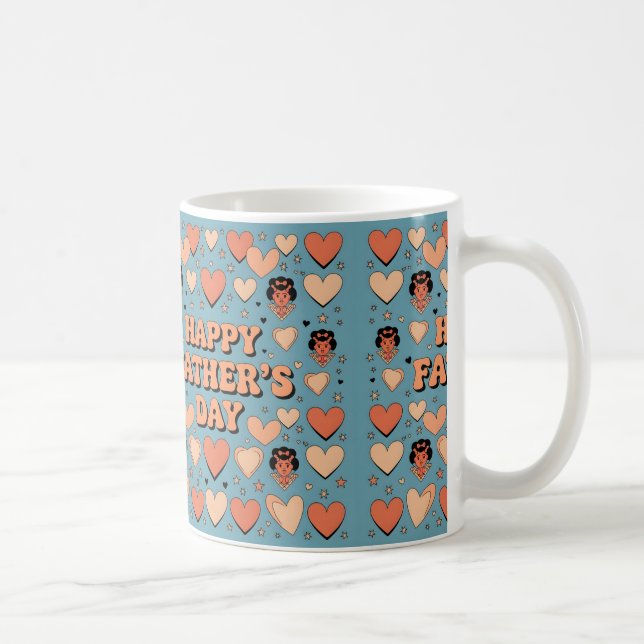 Happy Father's Day Gift Kaffeetasse (Rechts)