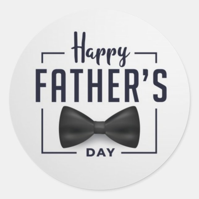 Happy Father's Day Gift Runder Aufkleber (Vorderseite)
