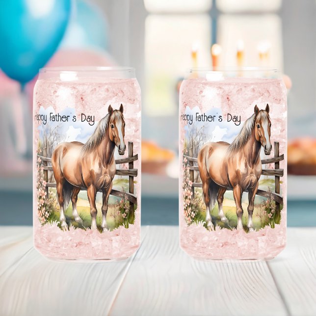 Happy Father's Day Horse Fence Pasture Dosenglas (Insitu (Baby Party))