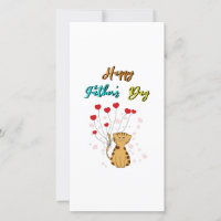Happy Father's Day Kitty Vater Daddy Geschenk Katz