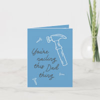 Happy Father's Day Nailing it Vater Hammer Nails