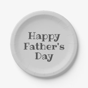 Happy Father's Day Paper Plate Pappteller