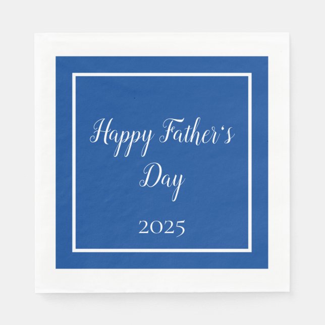 Happy Father's Day Party Serviette (Vorderseite)