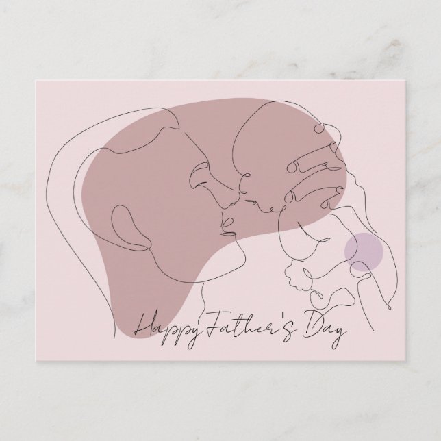 Happy Father's Day Postkarte (Vorderseite)