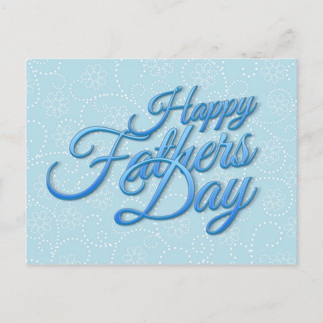 Happy Fathers Day Postkarte (Vorderseite)