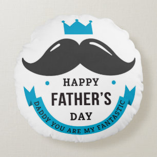 Happy Father's Day Rundes Kissen
