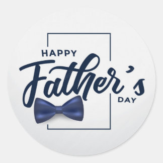Happy Father's Day Special Runder Aufkleber