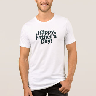 Happy Father's Day Text Design Tri-Blend Shirt
