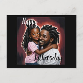 Happy fathersday. Fijne vaderdag Postkarte