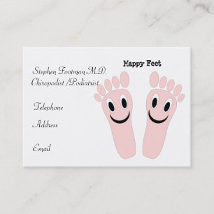 Happy Feet Chiropodist Carte de visite
