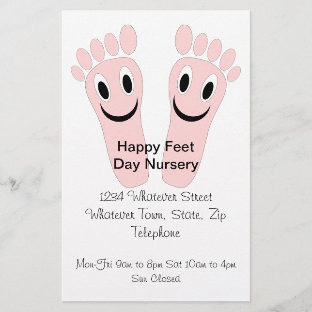 Happy Feet Day Kinderzimmer Flyer (Vorne)