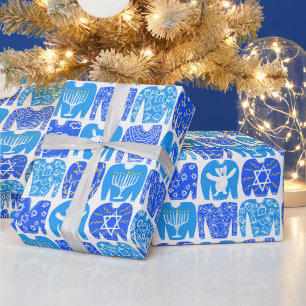 HAPPY FERIEN Funny Ugly Hannukah Sweaters Geschenkpapier