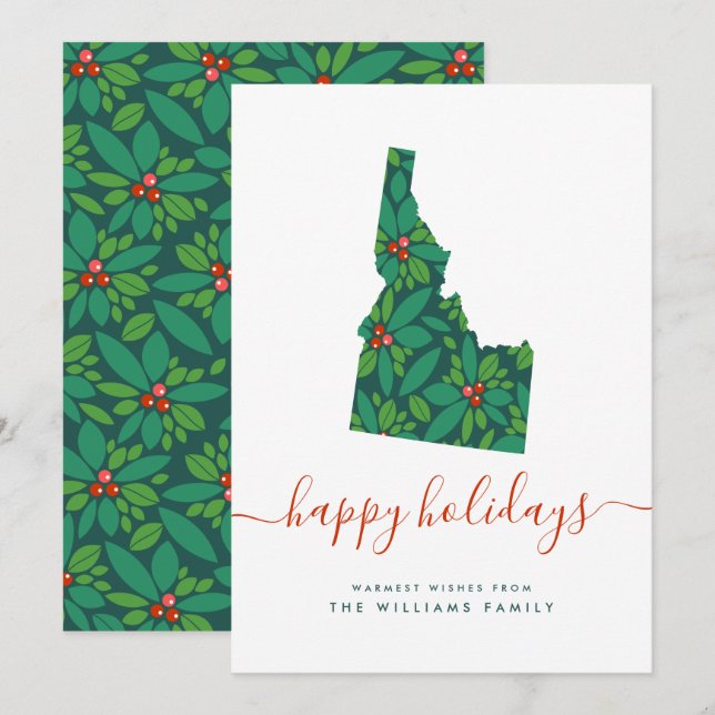 HAPPY FERIEN Warme Wünsche aus Idaho (Vorne/Hinten)