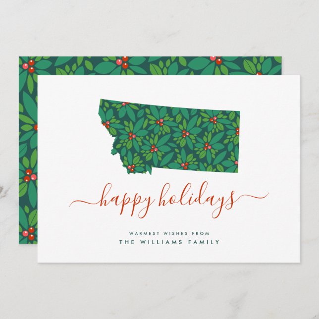 HAPPY FERIEN Warme Wünsche von Montana (Vorne/Hinten)