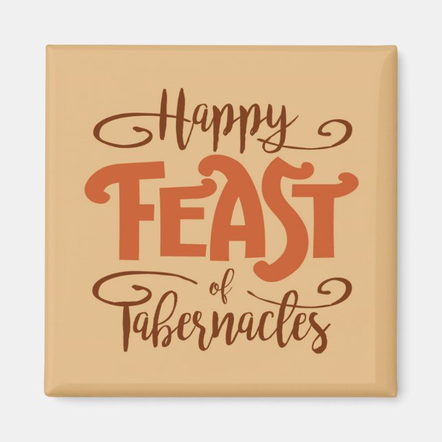 Happy Fest Tabernacles Magnet (Vorne)