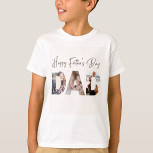 Happy Fête des pères Imprimer un T-shirt blanc mod