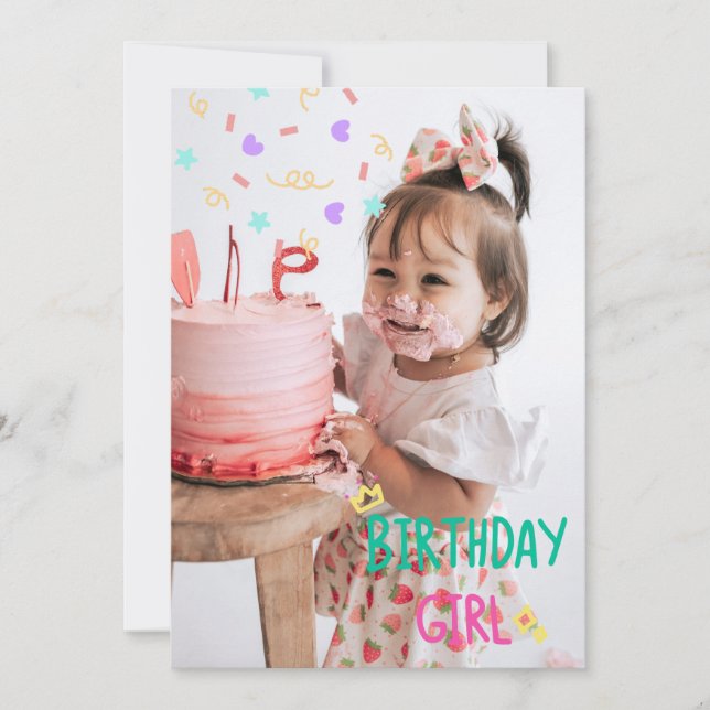 Happy First Birthday Card Karte (Vorderseite)