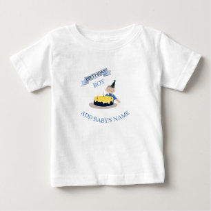 Happy First Birthday Niedlich Baby Boy individuell Baby T-shirt
