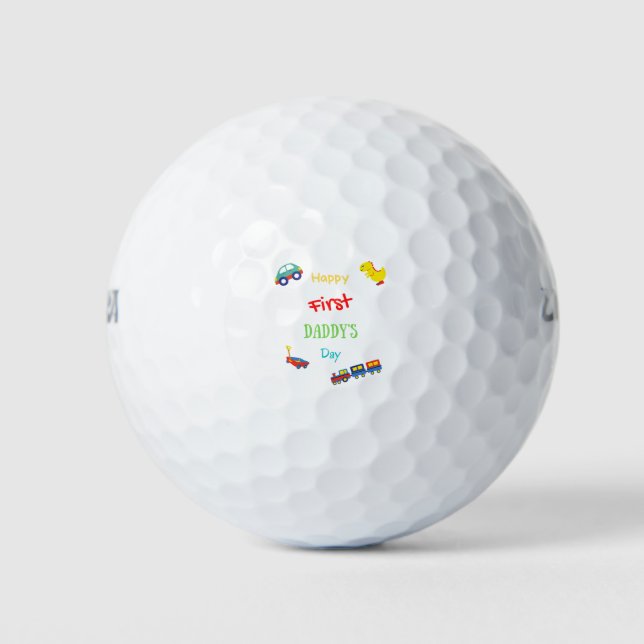 Happy First Daddy's Day Products Golfball (Vorderseite)