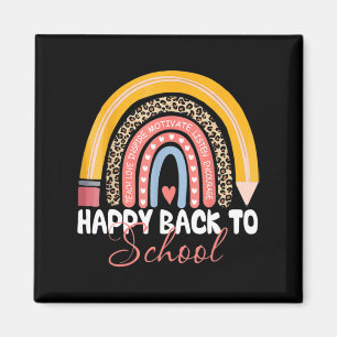 Happy First Day Back to School Teacher Student Magnet