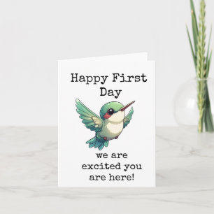 Happy First Day, New Employee Card Karte