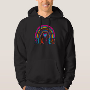 Happy First Day School Hallo Vork Lehrer Rain Hoodie