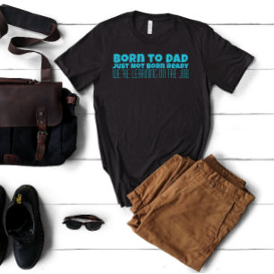 Happy First Father's Day Black Letter Spaß T-Shirt