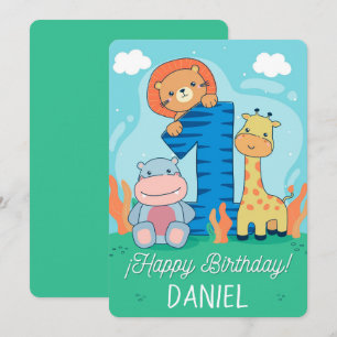 Happy First Geburtstag Feiertagskarte