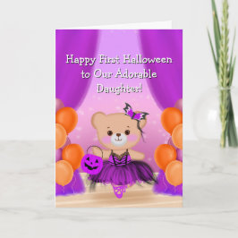 Happy First Halloween Ballerina Daughter Karte
