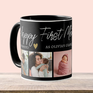 Happy First Mothers Day As Grandma 5 Photo Collage Tasse