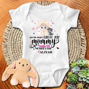 Happy First Mother's Day - Baby Girl Baby Strampler