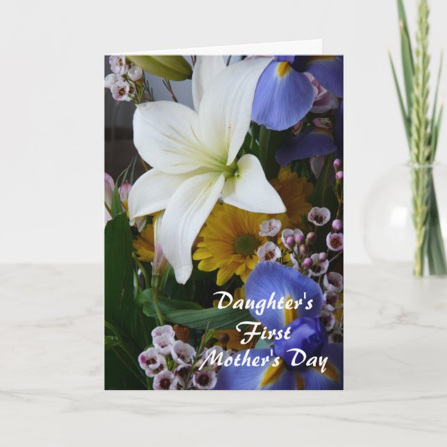 Happy First Mother's Day-Daughter-Hübsch Karte (Vorderseite)
