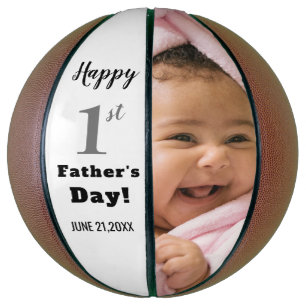 Happy First Vatertag Custom Foto Basketball