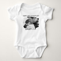 Happy First Vathers Day New Dad and Baby Foto