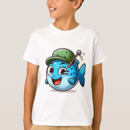 Happy Fishing Buddy Cartoon Fish T-Shirt