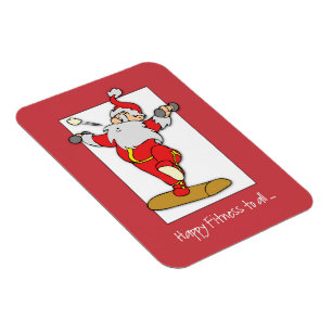 Happy Fitness Übung Weihnachten mit dem Weihnachts Magnet