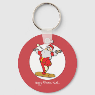 Happy Fitness Übung Weihnachten mit dem Weihnachts Schlüsselanhänger