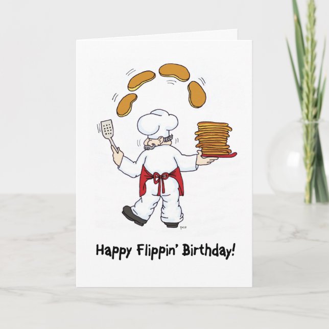 Happy Flippin' Geburtstagskarte Karte (Vorderseite)