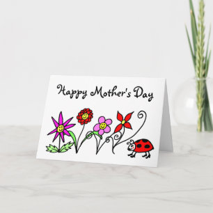 Happy Flower Mother's Day Karte