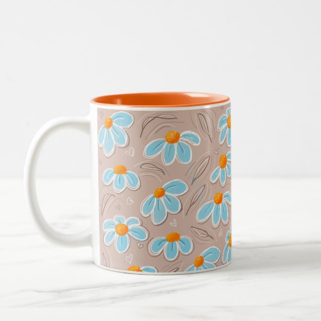 Happy Flowers Zweifarbige Tasse (Links)