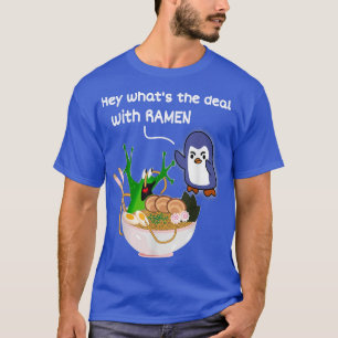 Happy Flying Frog Ramen Kawai Anime für Frauen Män T-Shirt
