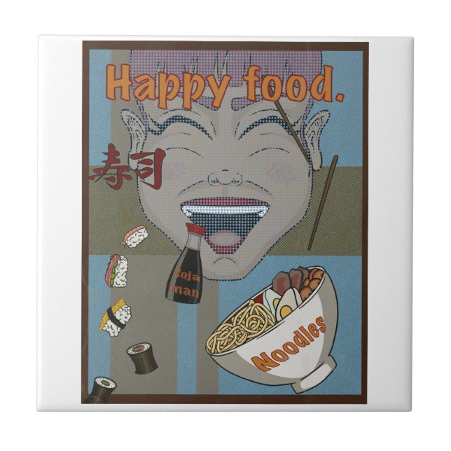 Happy Food Fliese (Vorderseite)
