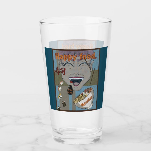 Happy Food Glas (Vorderseite)