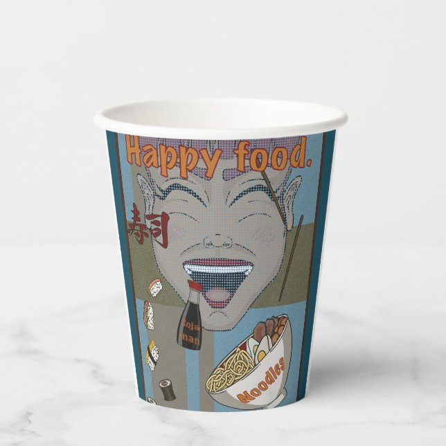 Happy Food Pappbecher (Vorderseite)