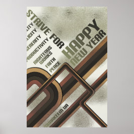 Happy For the Year Checklist Poster