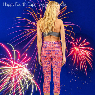 Happy Fourth Capri Leggings