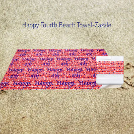 Happy Fourth Strandtuch