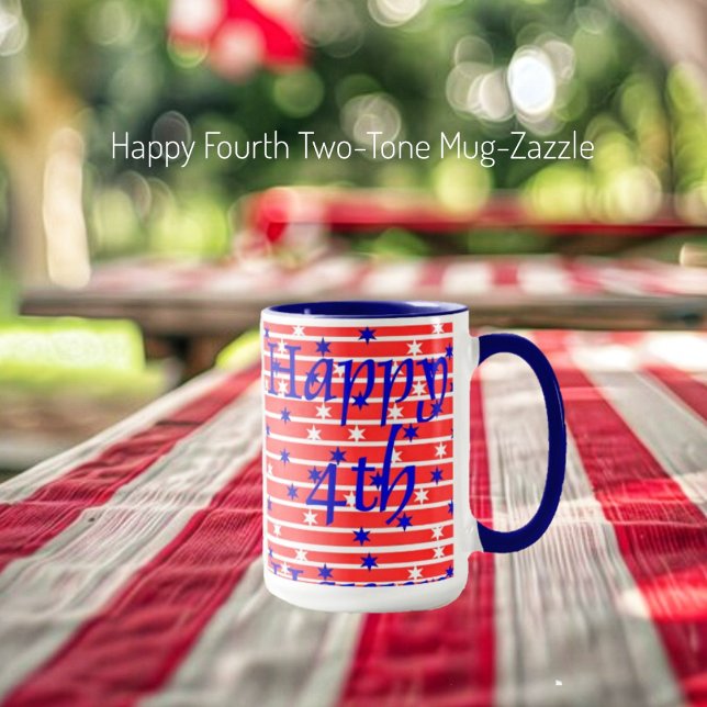 Happy Fourth Tasse (Von Creator hochgeladen)