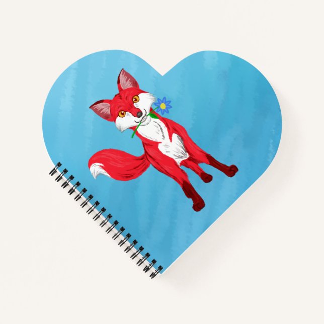 Happy Fox Notizbuch (Vorderseite)