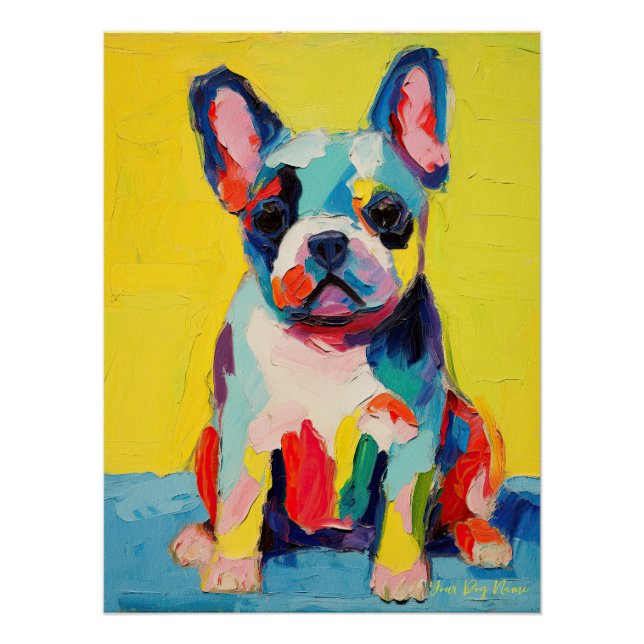 Happy French Bulldog 03 - Kaori Poster (Vorderseite)